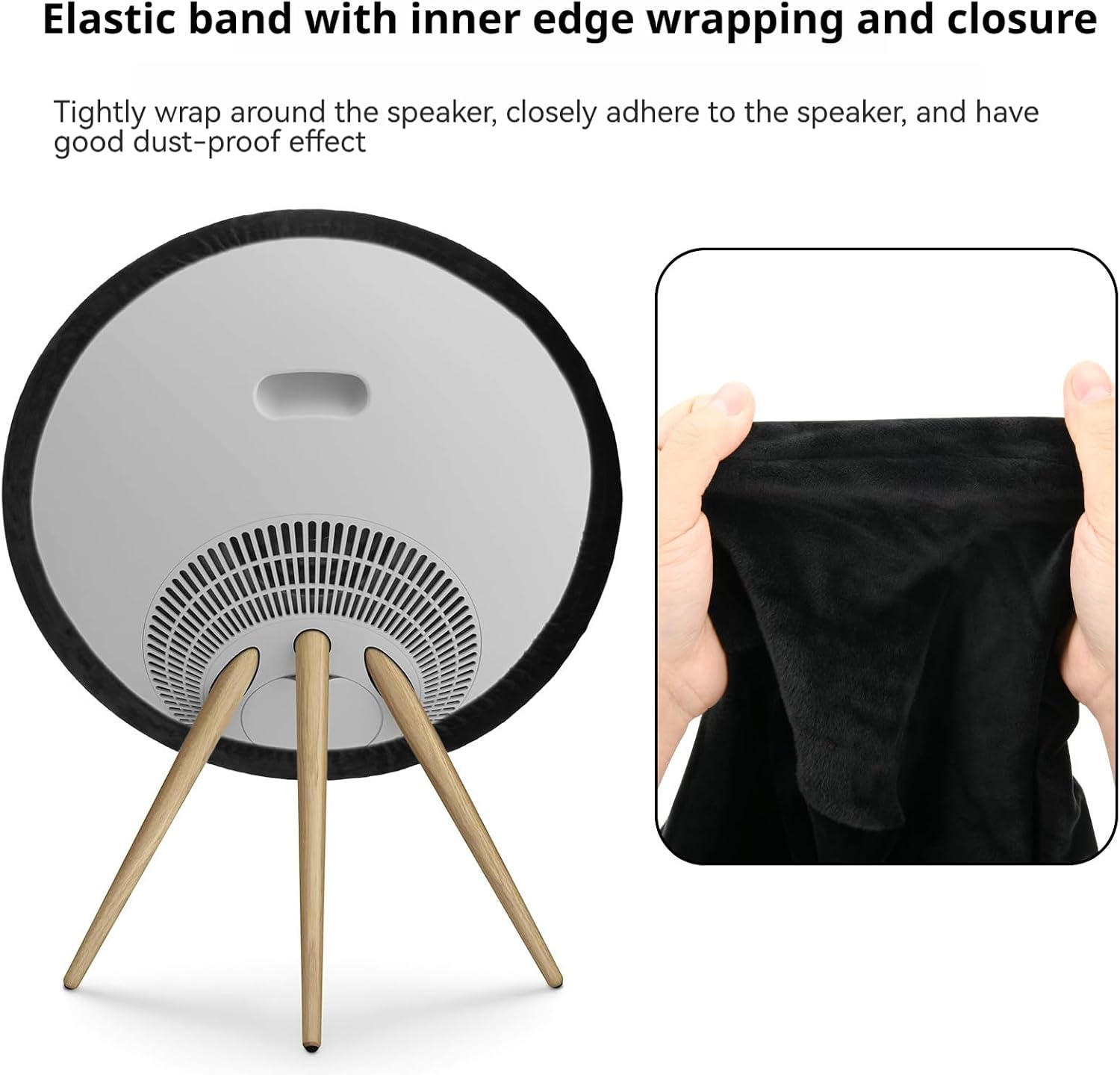 Dust Cover for Speaker Compatible with B&O Beosound A9 – Soft Fleece Protective Sleeve with Elastic Hem for Home and Indoor Use