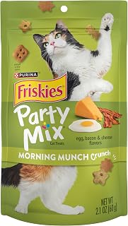 Purina Friskies Party Mix Morning Munch Crunch Cat Treats - 2.1 oz. Pouch