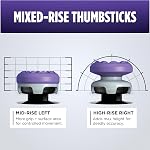 KontrolFreek FPS Freek Galaxy Purple for PlayStation 4 (PS4) and PlayStation 5 (PS5) | Performance Thumbsticks | 1 High-Rise, 1 Mid-Rise | Purple