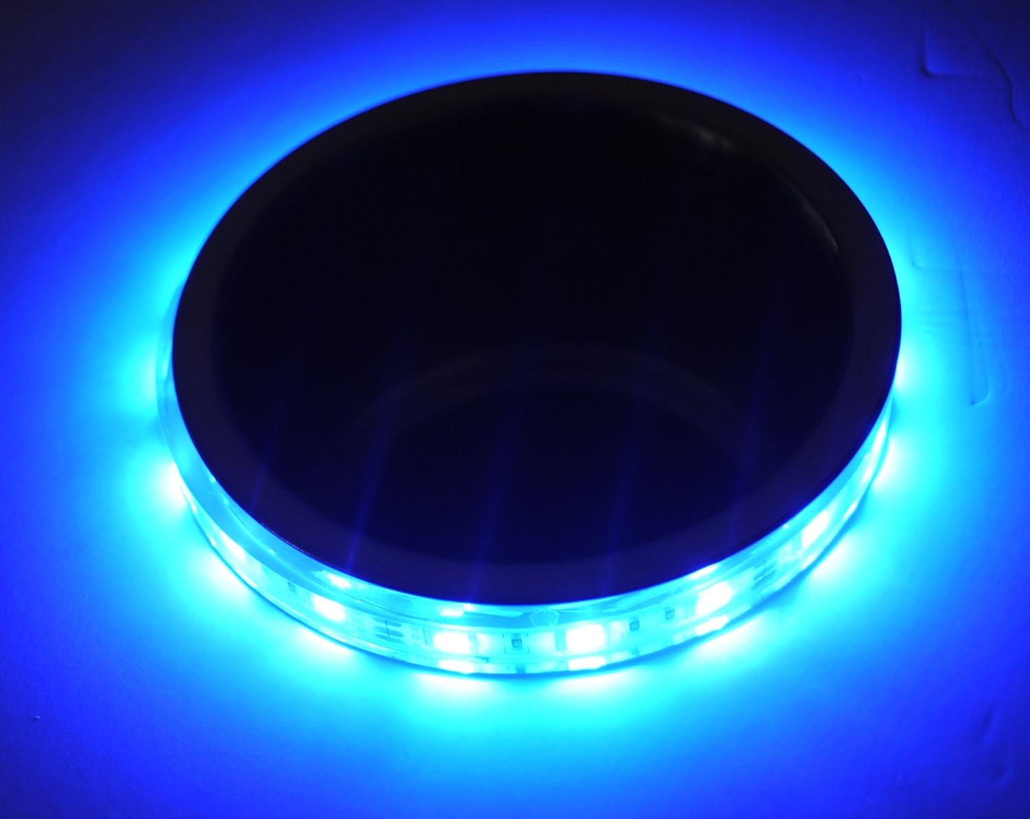 Multi Color 4" RGB Cup Holder LED Light Ring, 1 2 3 or 4 pack- Water Resistant- Boat RV ATV (1)