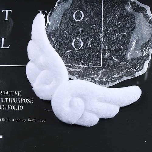 Miniatura 3 de Pinzas para el pelo vintage con alas de ángel de felpa rosa, pasadores de pelo de ala de ángel de dibujos animados franceses, pinzas de pelo