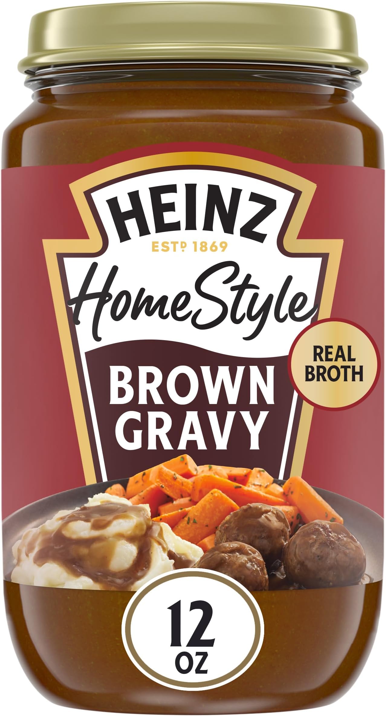 Heinz Brown Gravy 12oz Jar Grocery & Gourmet Food