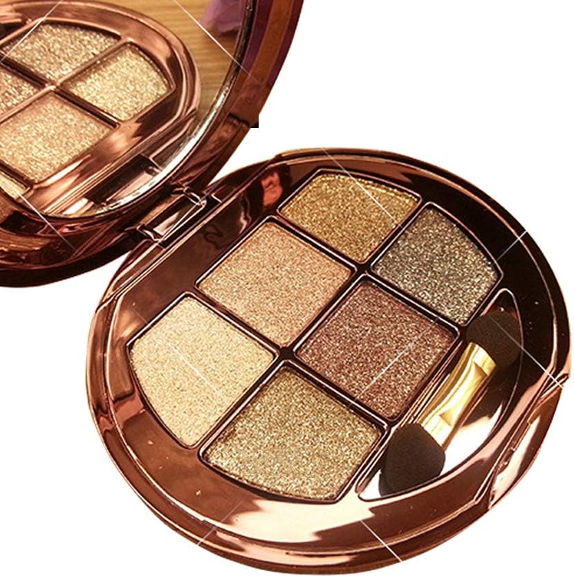 Make Up Glitter Eyeshadow Palette 6 Colors Cosmetics Eye Shadow Pallete (# 2)