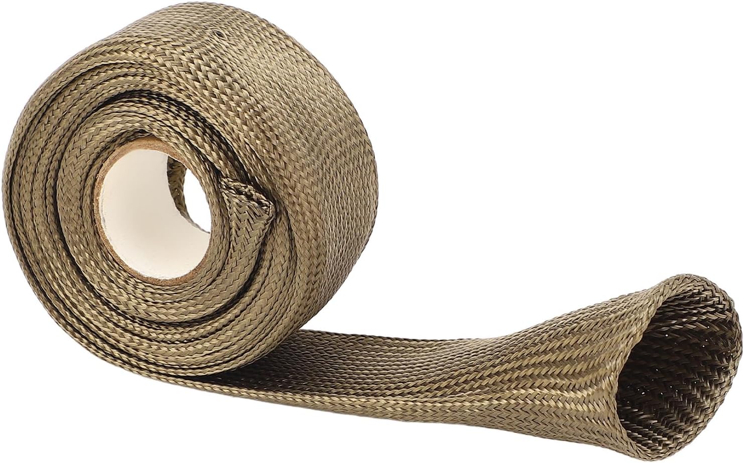 Basalt Fiber Automotive Heat Sleeve, 9.8ft x 0.75in High Temperature Fuel Line Cover for Car Wire Hose Protection up to 900°C