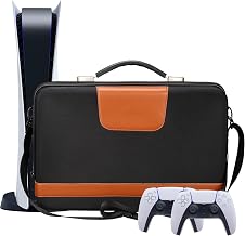 Mchoi PS5 Carrying Case Hard Shell Travel Bag with Password Lock for Playstation 5 Console, Controller, Games, Gaming Headset & Accessories, Case Only