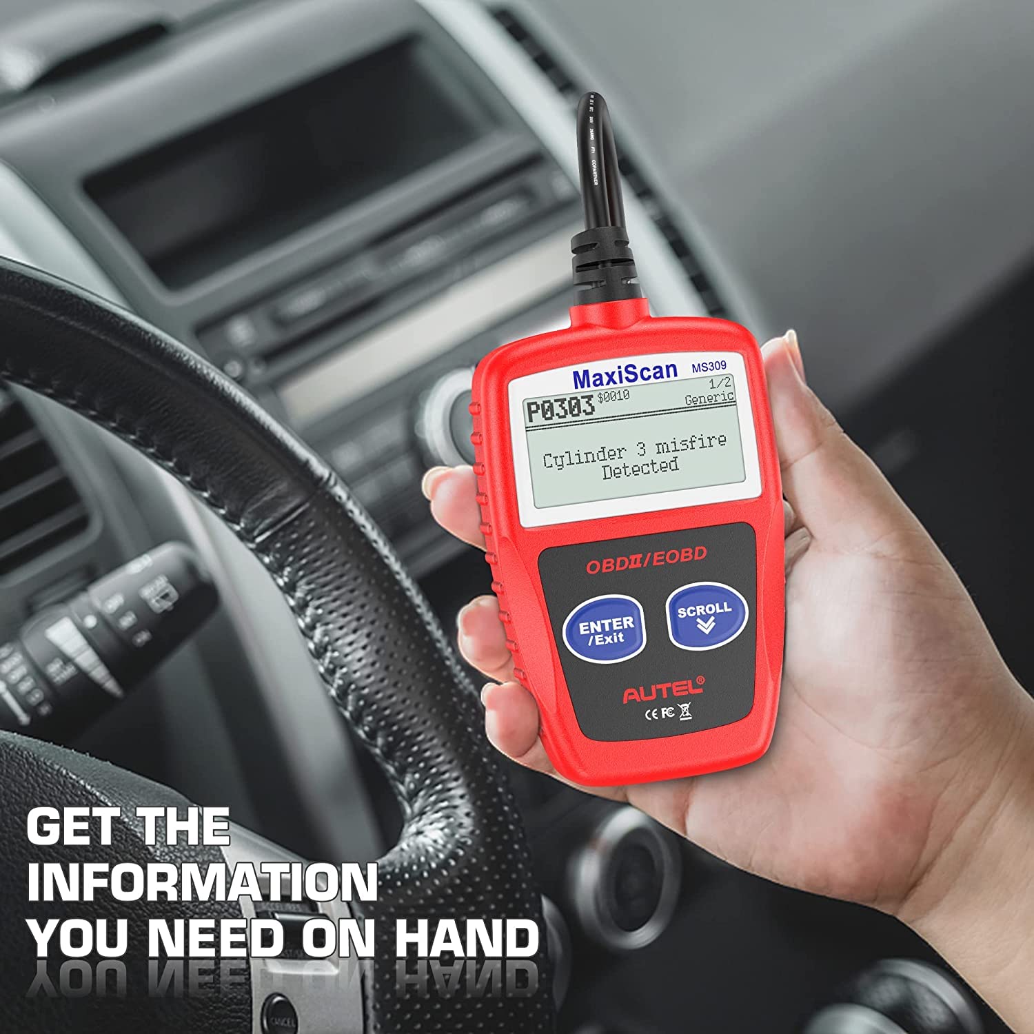 Buy Autel MaxiScan MS309 OBD2 Code Reader, Check Engine Fault, Check