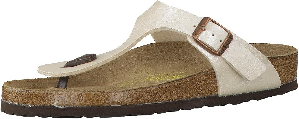 Birkenstock Gizeh SFB Flip Flops Women Silver Flip Flops Shoes
