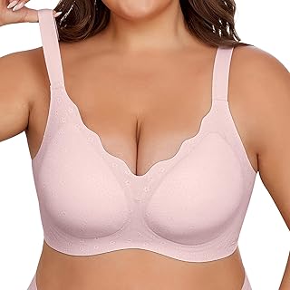 Sponsored Ad - Xcutting Bras for Women Wireless Push Up Bra Full Coverage No Underwear Seamless Plus Size for Older Women ...