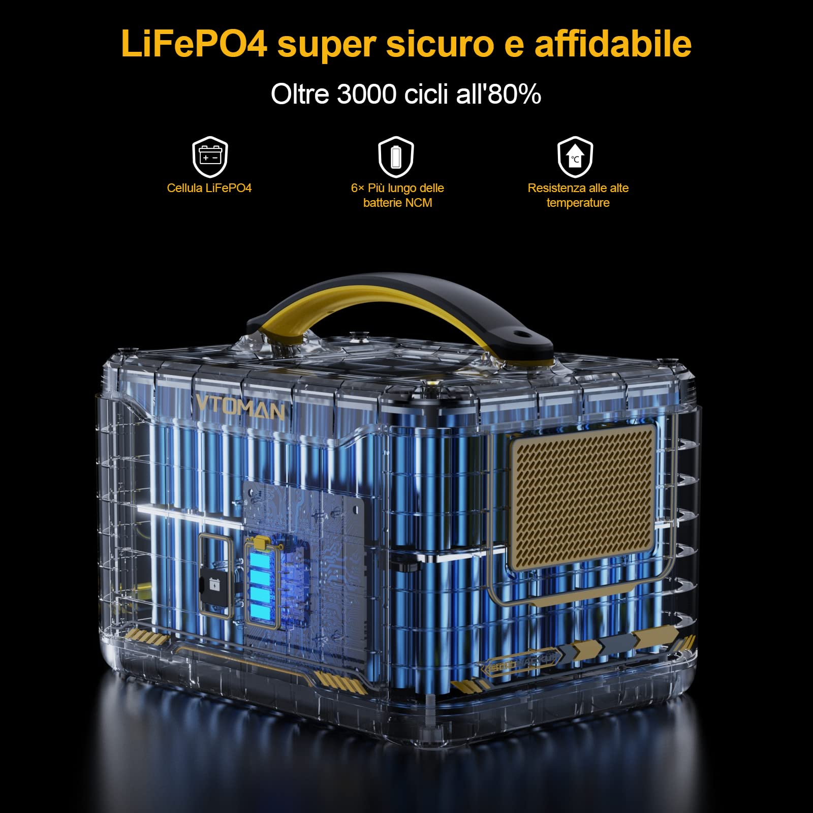 VTOMAN Jump 1500 Extra Battery 1548Wh – LiFePO4 Extra Battery