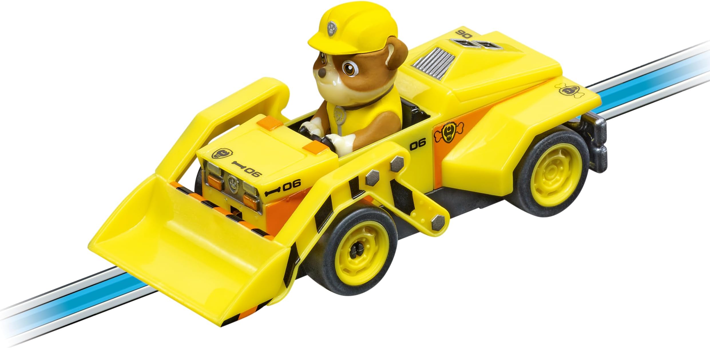 FIRST 20065025 Slot Car Paw Patrol-Rubble, yellow