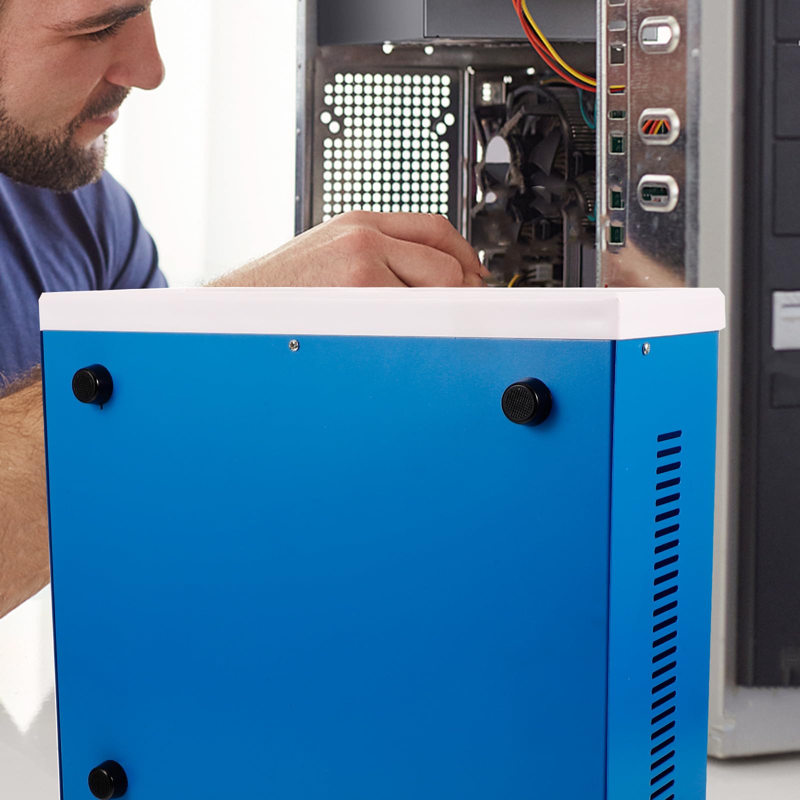 Tragbare Projektbox Metall 115X310X285Mm Elektronik Anschlusskasten im Außenbereich mit wetterfestem Schutz für elektronische Instrumente