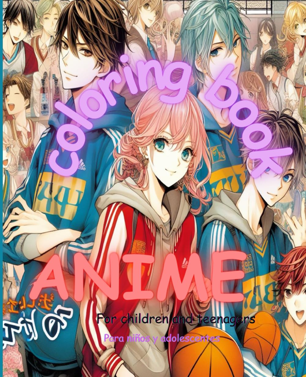 Anime book coloring: Relax Anime Coloring, Amine for Teens, Anime Coloring & Painting Drawings, Teen Anime Coloring Pages, Manga for Relax Painting ... For girls, boys, and teens who love coloring