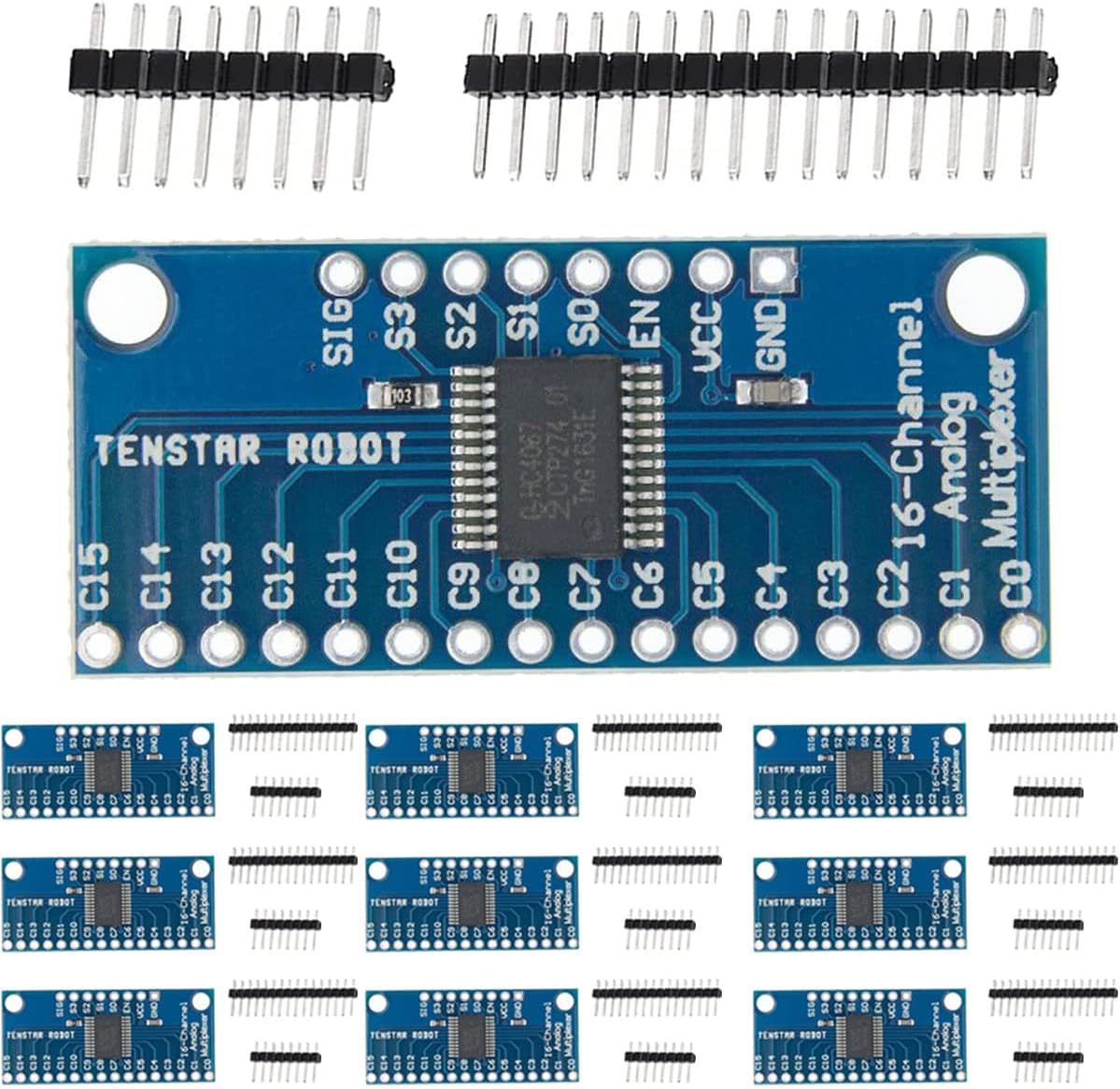 10PCS CD74HC4067 High Speed CMOS Precise Analog Multiplexer 16-Channel Analog Digital Multiplexer MUX Breakout Board Module