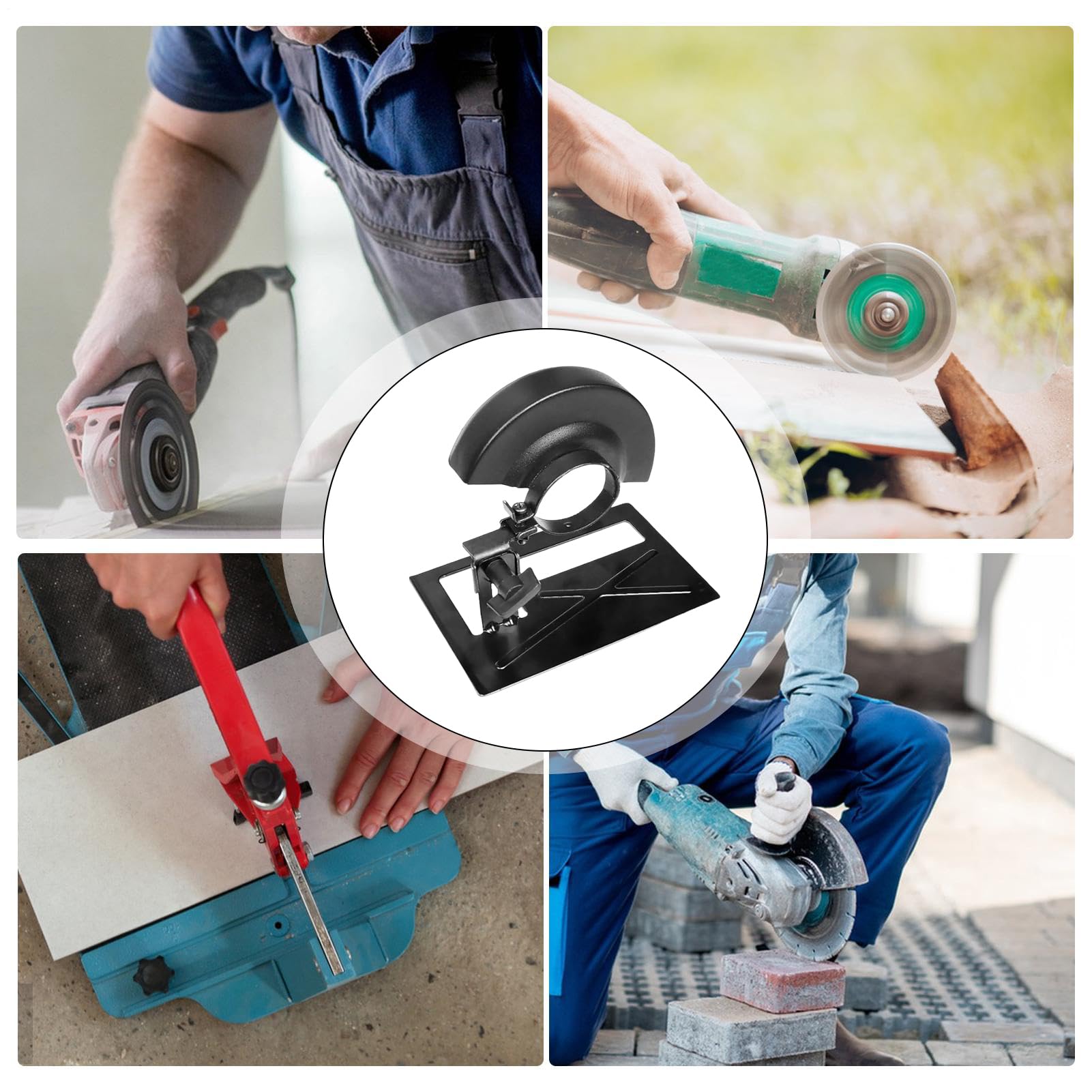 di taglio per smerigliatrice angolare, scudo protettivo regolabile, supporto per smerigliatrice | per professionisti, officine, progetti di riparazioni domestiche, cantieri, manutenzione degli