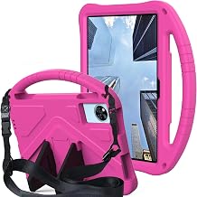 Kids Case Compatible with Infinix Xpad 30E 112026, Lightweight EVA Shockproof Cover w/Stand Shoulder Strap Protective Case Compatible with Infinix Xpad 30E 11 inch TabletRose Red