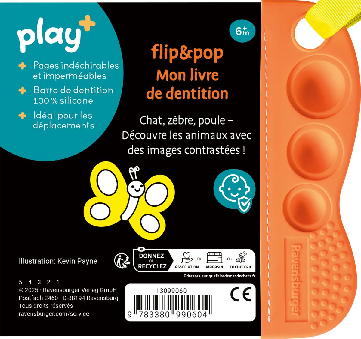 Image secondaire de Ravensburger Livre Flip & Pop - Mes Animaux - Indéchirable et Imperméable