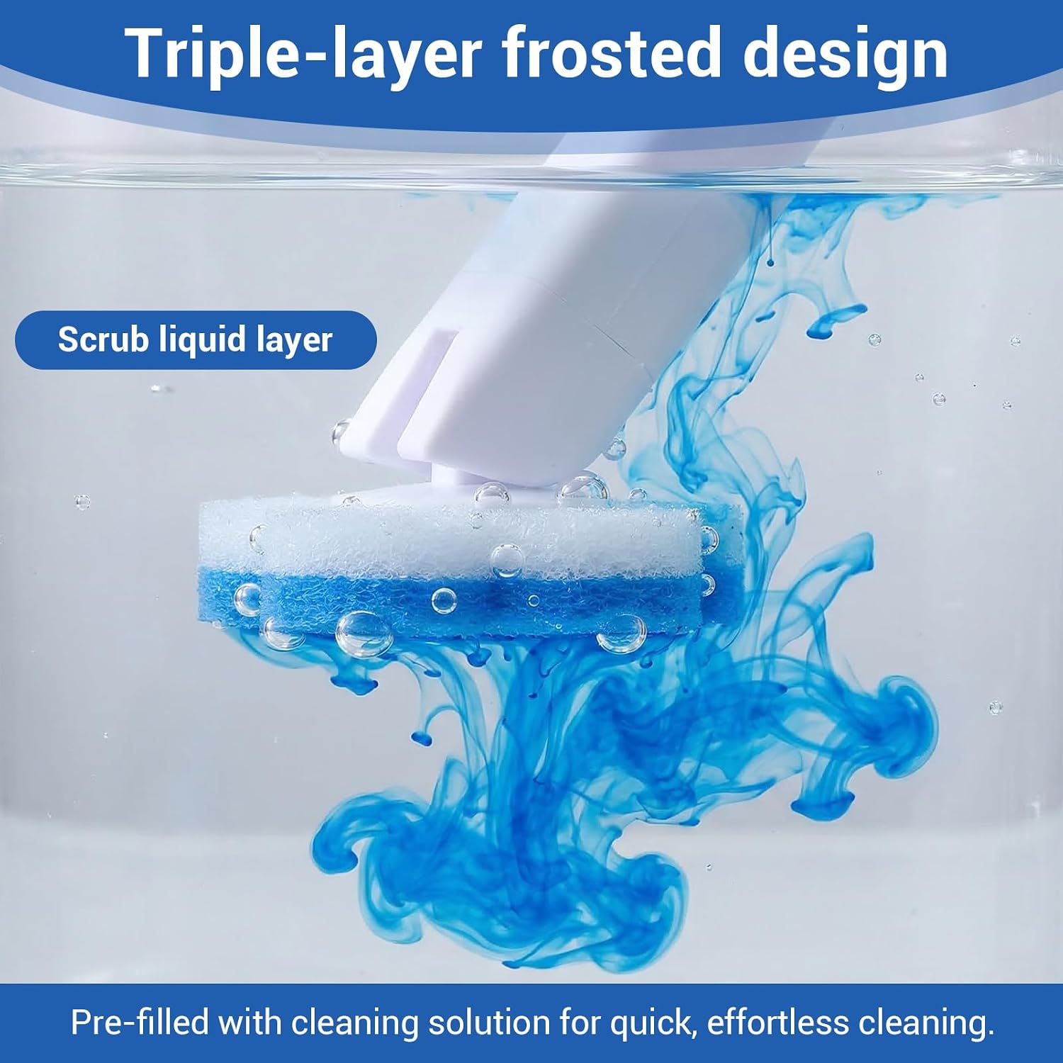 Disposable Toilet Brush Cleaning System with 50pcs Refills Pads Replacement Heads Wall Mounted Toilet Wand Kit Bathroom Maintenance Set
