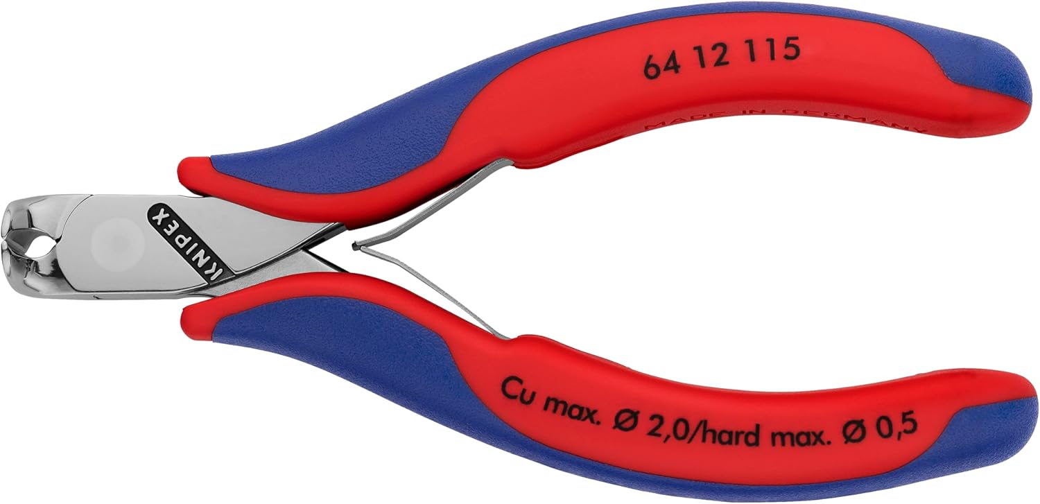 KNIPEX Tools 64 12 115 Electronics End Cutting Nippers, 4.5-Inch