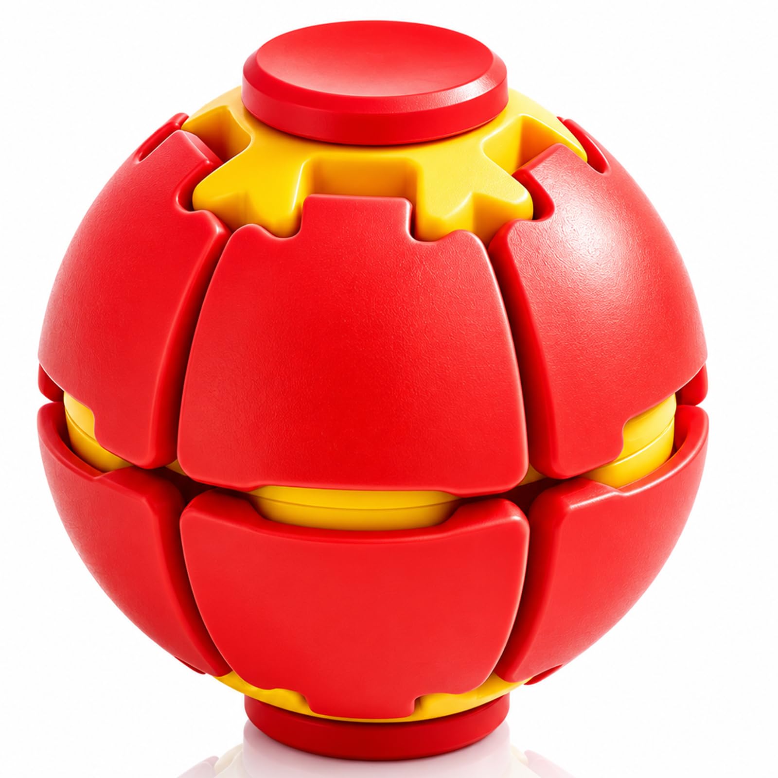 Fidget Ball Spinner, 3D Printed Press & Spin Stress Relief Ball โ image 1