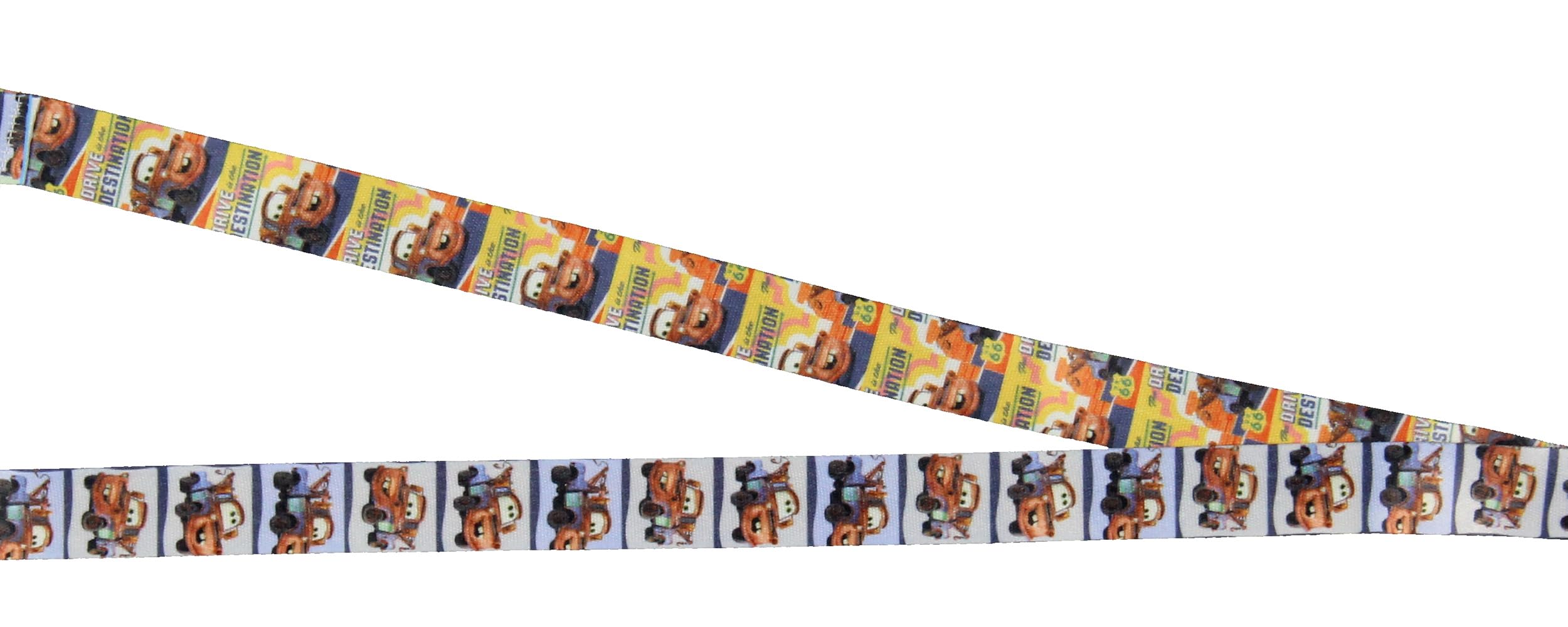 Disney Cars Mater Lanière pour badge d'identification avec breloque en caoutchouc de 7,6 cm