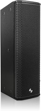 Sound Town Powered Column Array Loudspeaker w/ 2 x 5 Woofers, 500W Class-D Amp with DSP & TWS, Wall-Mount for PA Installations, Black CARPO-K3PW