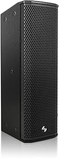 Sound Town Powered Column Line Array Speaker with 2x5-Inch Woofers, Dual Compression Drivers, Class-D amp. TWS, Birch Plywood, Wall Mount Installation, Black (CARPO-K3PW)
