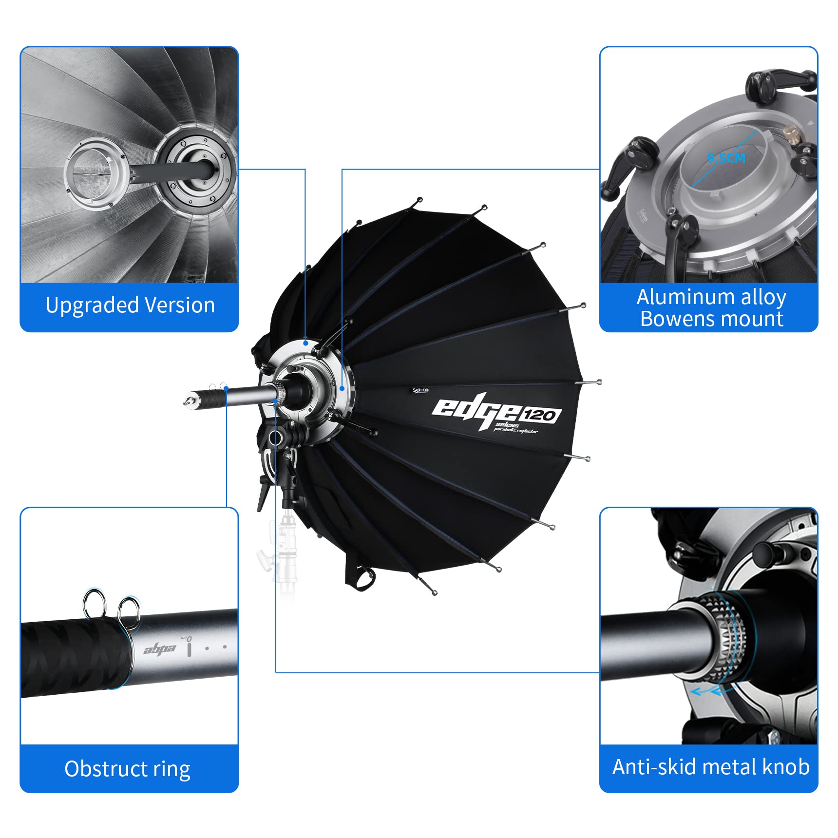 Amazon | Selens Edge パラボラリフレクター SER120 パラボラ