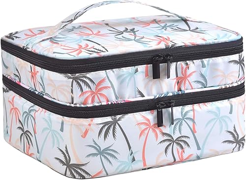 Miniatura 8 de Estuche de transporte de esmalte de uñas, soporte portátil para esmalte de uñas con capacidad para 42 botellas (0.5 fl oz), bolsa de almacenamiento