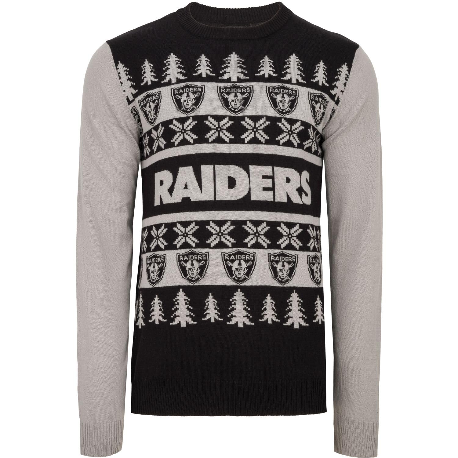 FOCO NFL Ugly Sweater XMAS Knit Pullover - Las Vegas Raiders - M — image 1