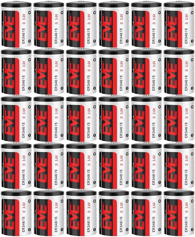 BUCADU [30-Pack] ER34615 3.6V 19000mAh Lithium Battery D Size High Capacity Lithium Battery
