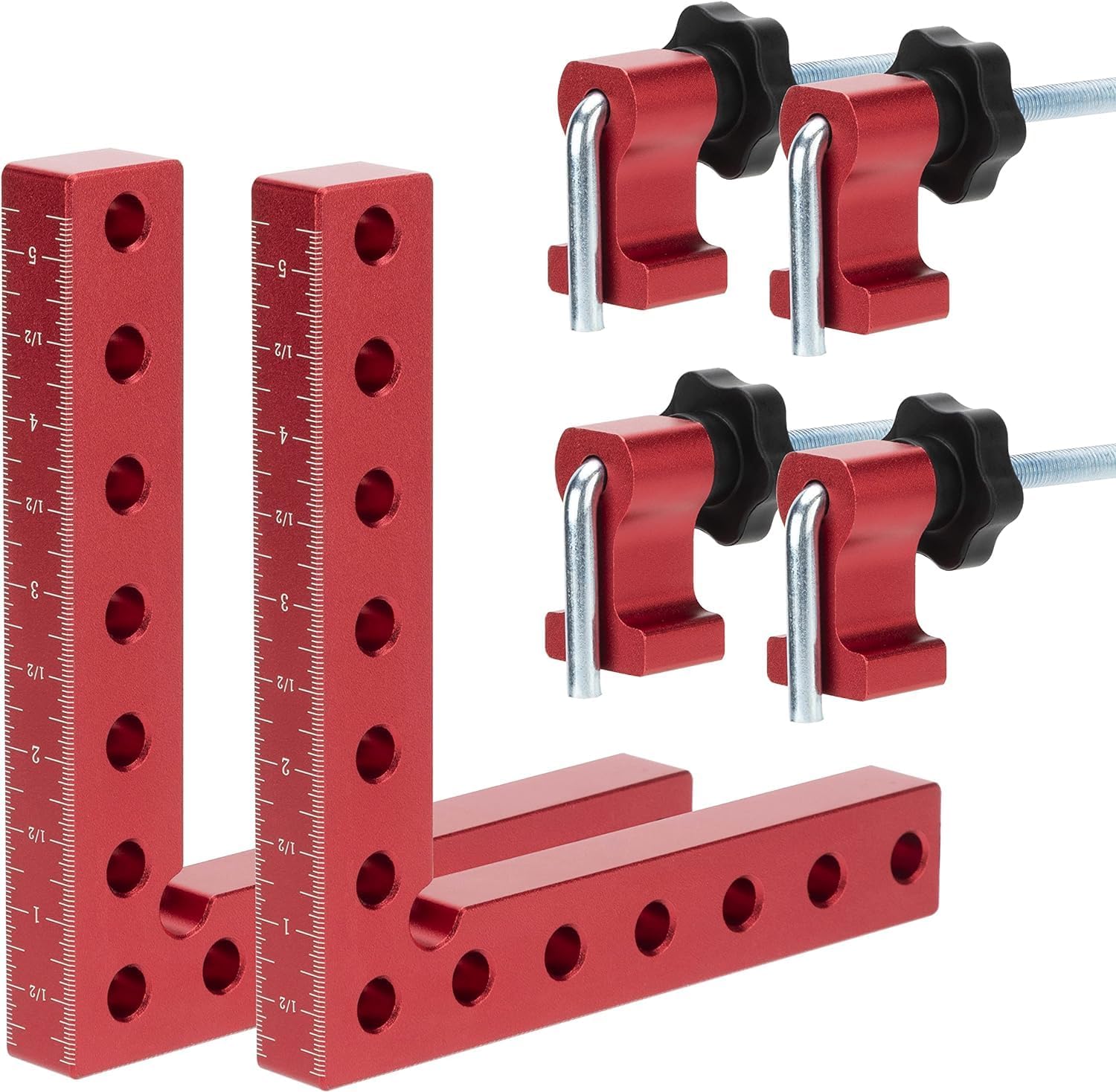 90 Degree Positioning Squares 2 Pack, Corner Clamps for Woodworking 5.5