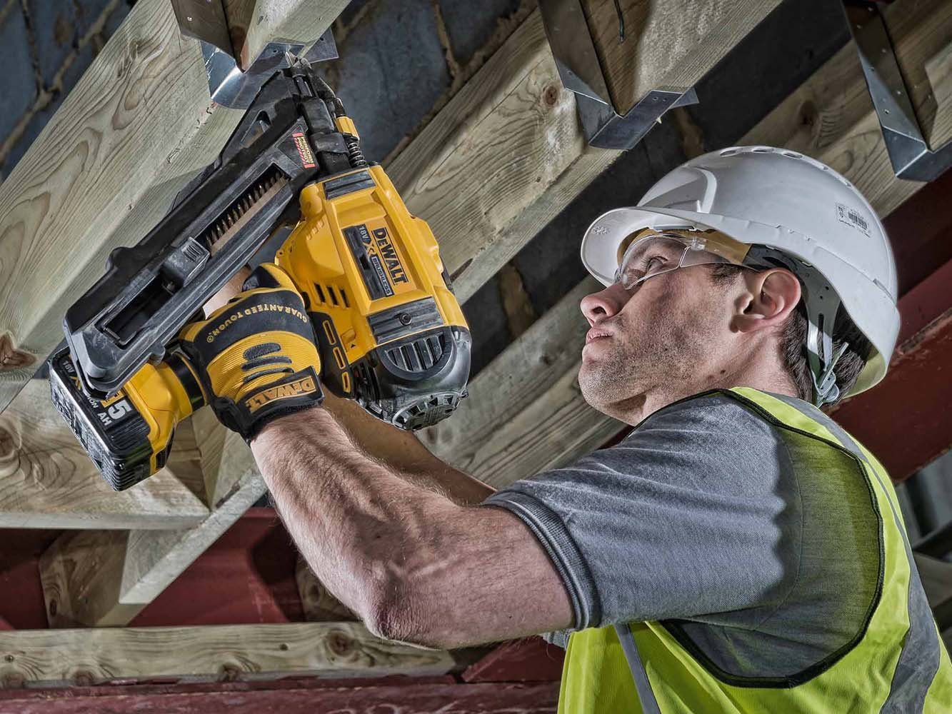 DeWalt Lot de Cloueuse, 1, jaune – Noir, dcn693p2 Batterie