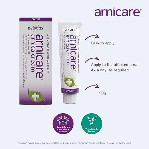 Miniatura 4 de Arnicare, Crema de Árnica, Remedios Homeopáticos, para Alivio de Moretones, Aplicar sobre la Piel, Adecuado para Adultos, Ancianos y Niños, 1.76 oz