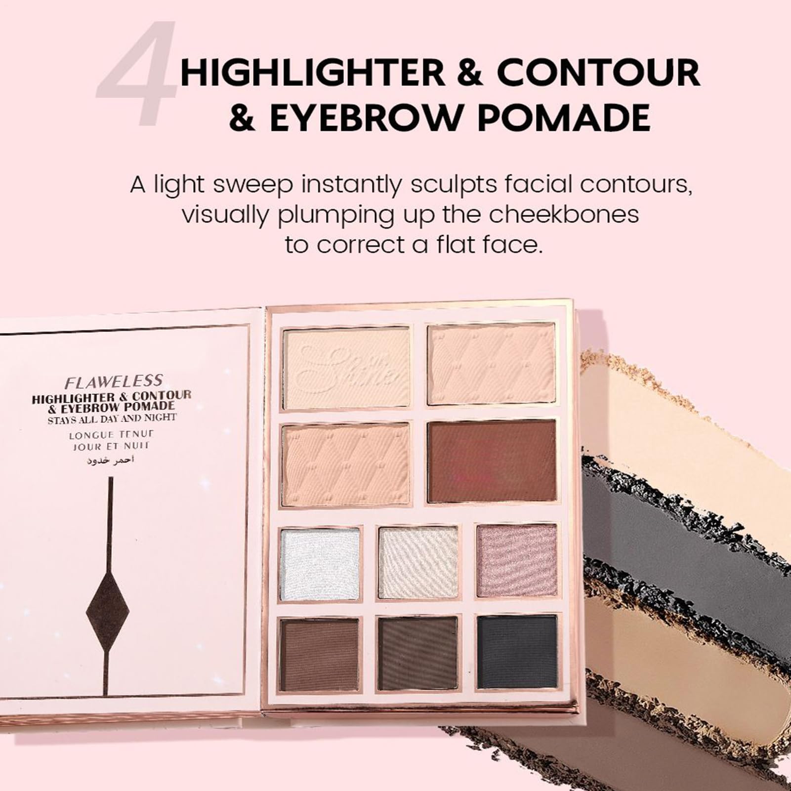 Palette De Fards À Paupières 48 Couleurs Anti Trace Éclatant | Palette De Fards À Paupières En Forme De Livre Pour Pour Femmes Filles Halloween Soirée