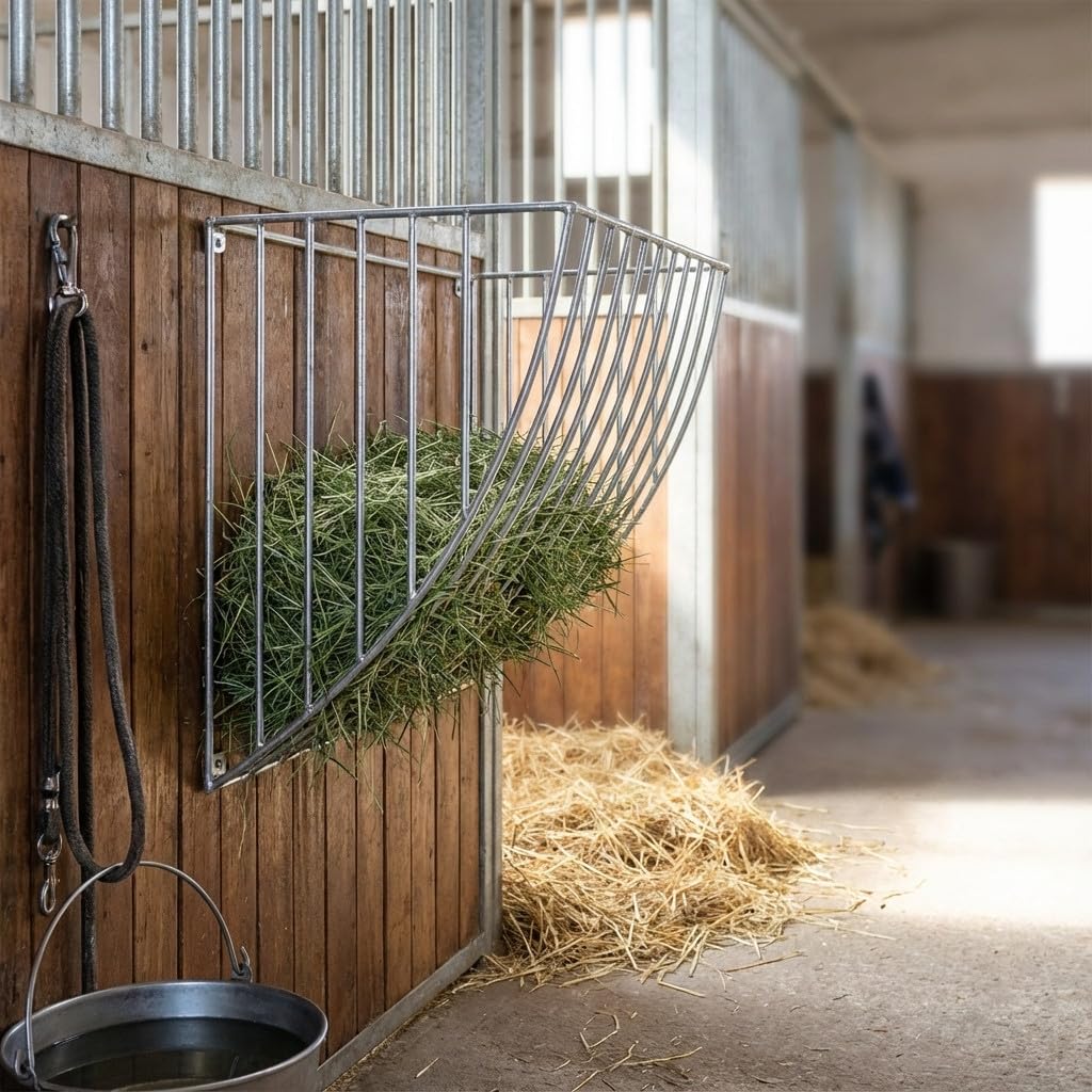 Suinga Comedero Forrajera Caballos Frontal 79x50x55 cm - Alimentador de Forraje para Caballo
