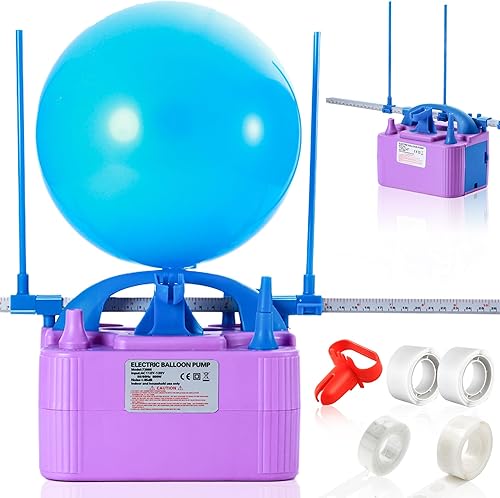 Bomba Eléctrica para Globos, Bomba de Aire Eléctrica que Reemplaza la Bomba Manual de Mano para Globos, Inflador de Globos Eléctrico con Enchufe