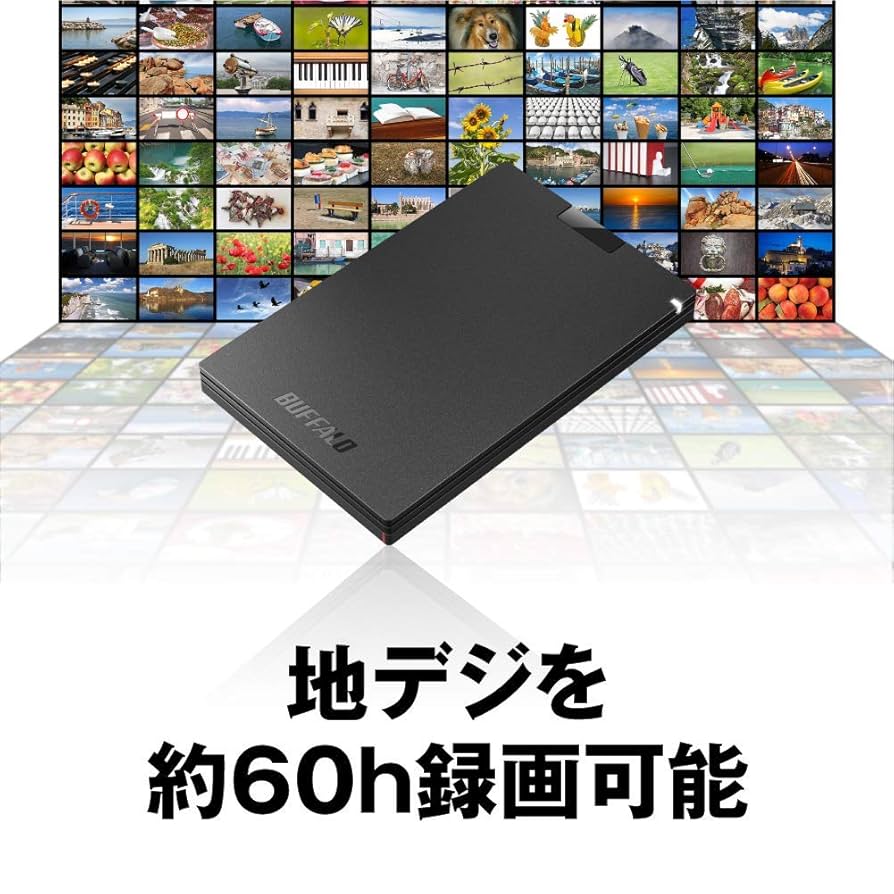 Amazon | BUFFALO TV録画・取付可能 外付ポータブルSSD 480GB