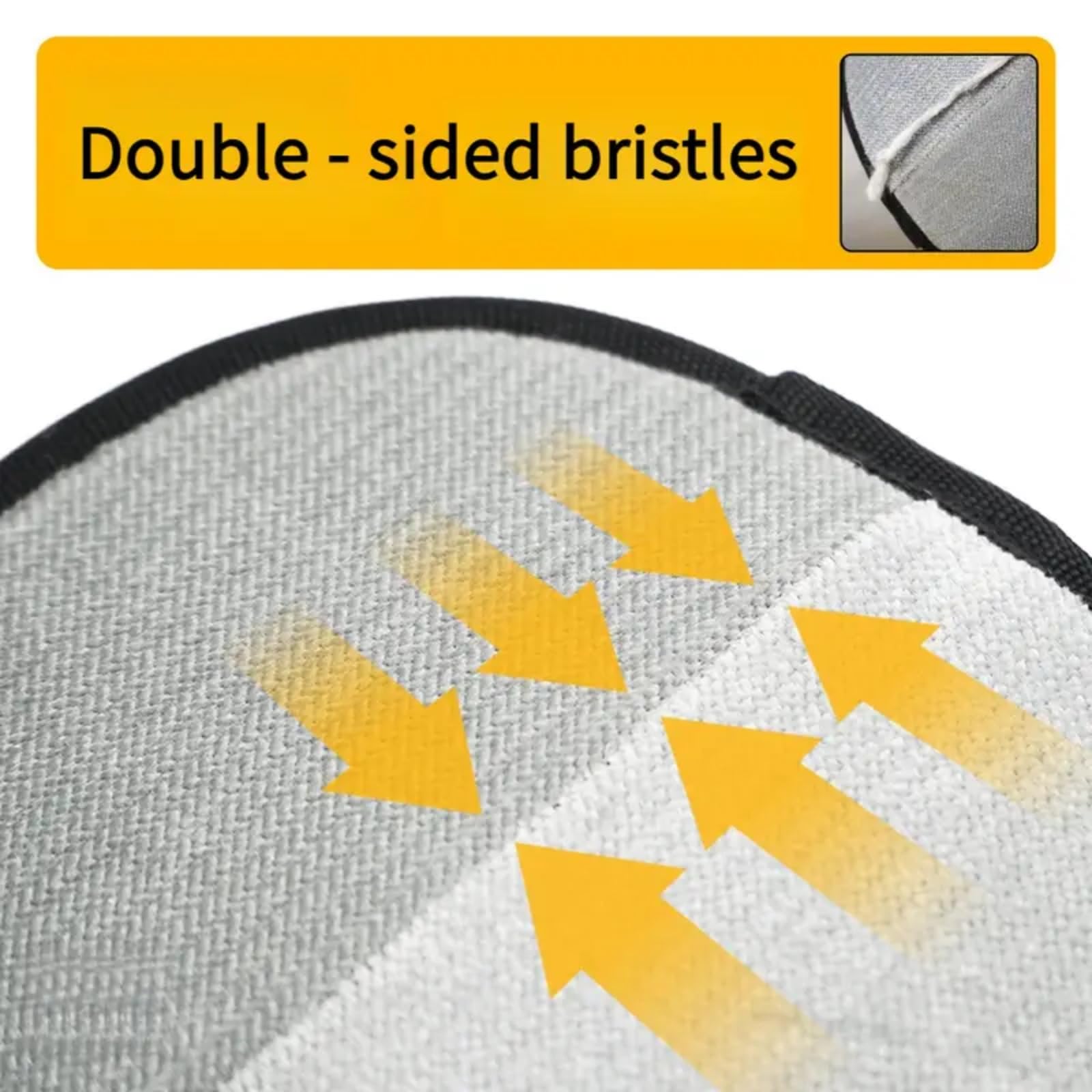 3PCS Pet Hair Remover Gloves,Sta/tic Removal Gloves Pet Hair,Double-Sided Pet Grooming Gloves,Pet Sta/tic Hair Removal Gloves,Double-Sided Reusable Electrosta/tic Gloves for Pets,Dog Washing Gloves - Image 3