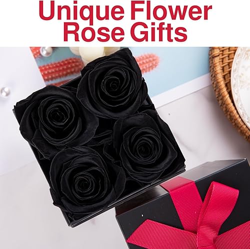 Miniatura 3 de Nietiy Regalo para mamá, para mamá, regalo de San Valentín, rosa eterna, regalos de cumpleaños 60 para mujeres, rosas para entrega, pétalos de rosa