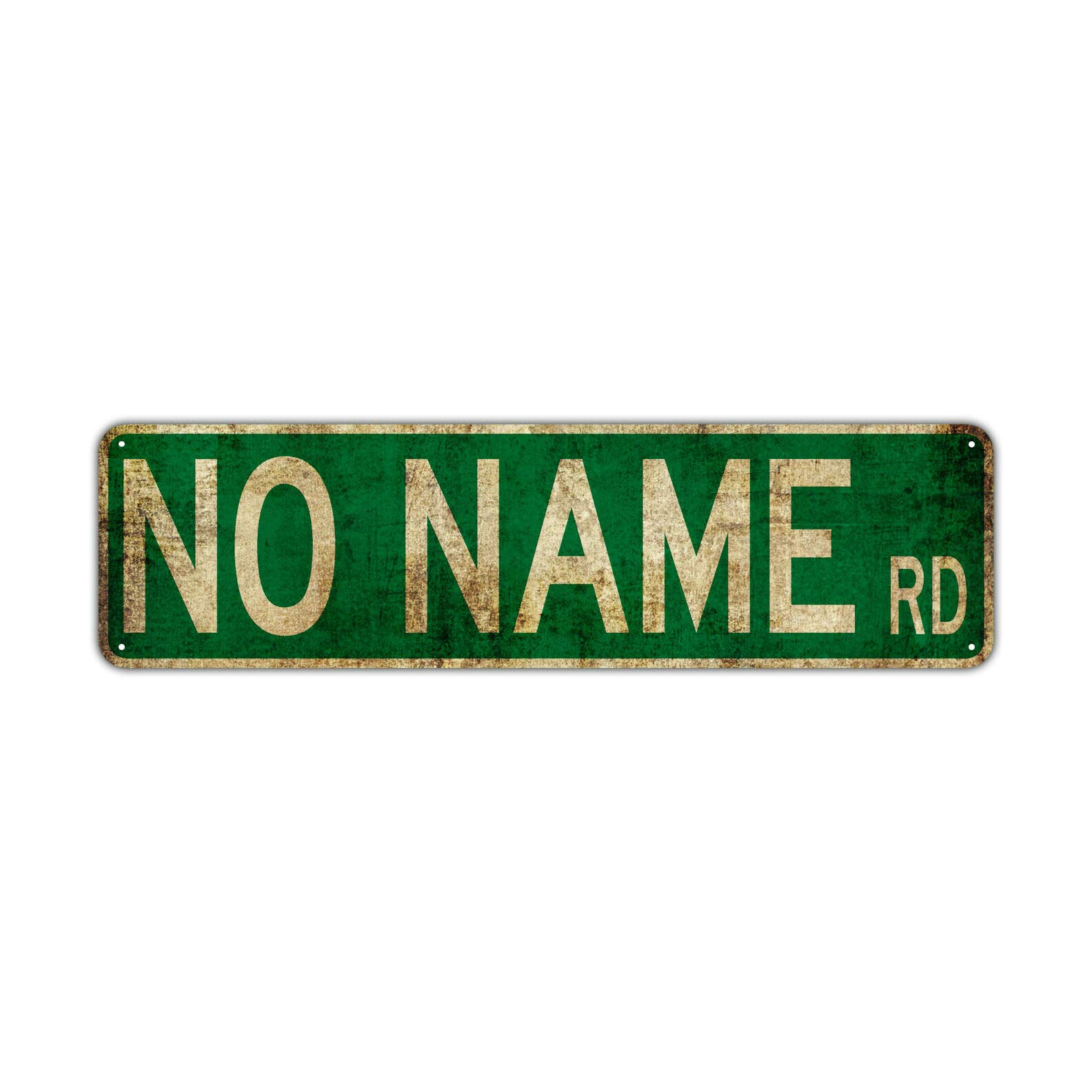 HOUVSSEN No Name RD Decor Wall Man Cave Bar Street Rustic Vintage Retro Metal Sign Fun Metal Sign 4x16 Inch Vintage Plaque Handicraft Best Gift Metal Tin Sign