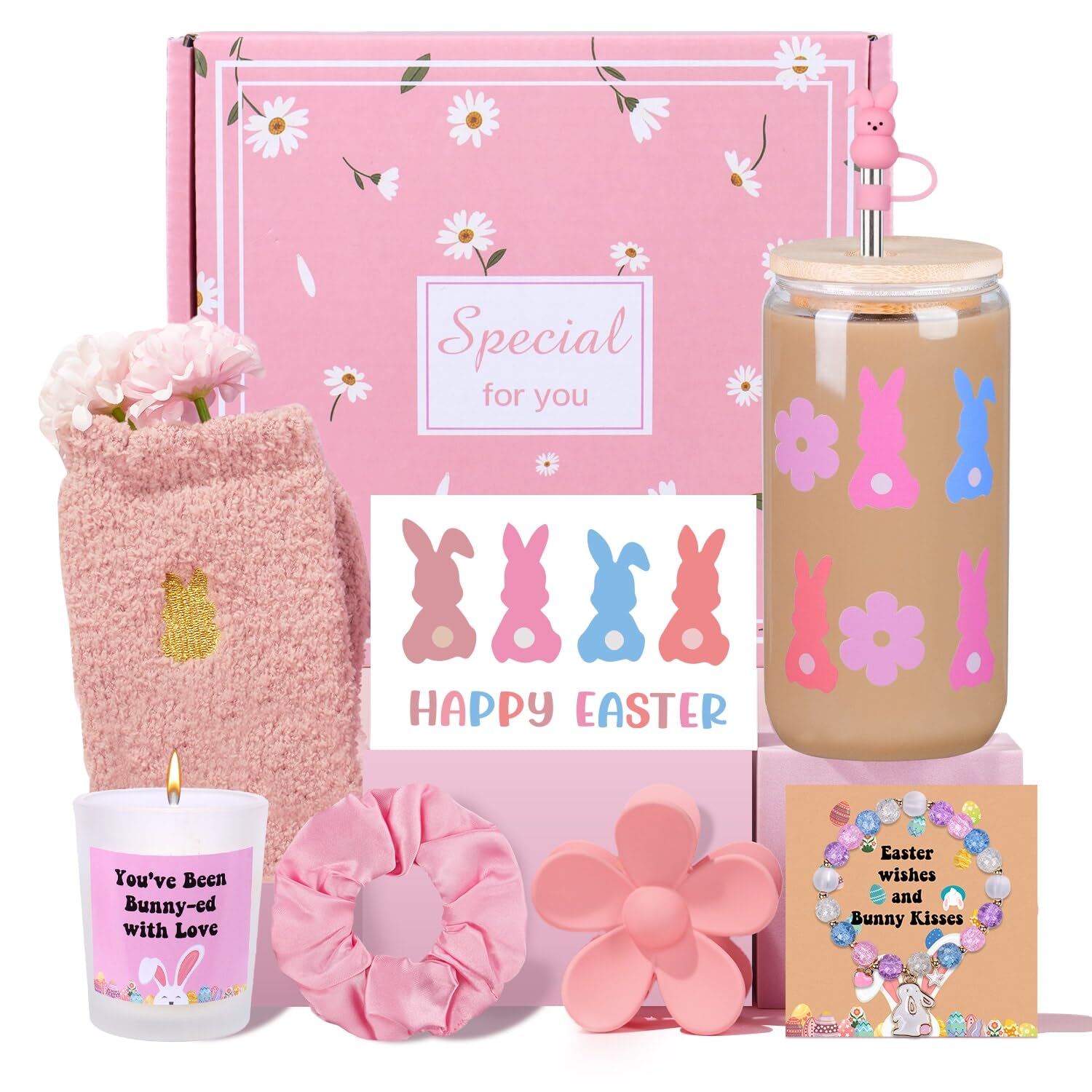 Mother Day Gift for Mom, Easter Gifts for Teens Girls, Women, Easter Basket Stuffers for Teen Girls, Easter's Basket Idea for Teens, Bunny Gift for Girl,Easter's Baskets Essentials for Adults
