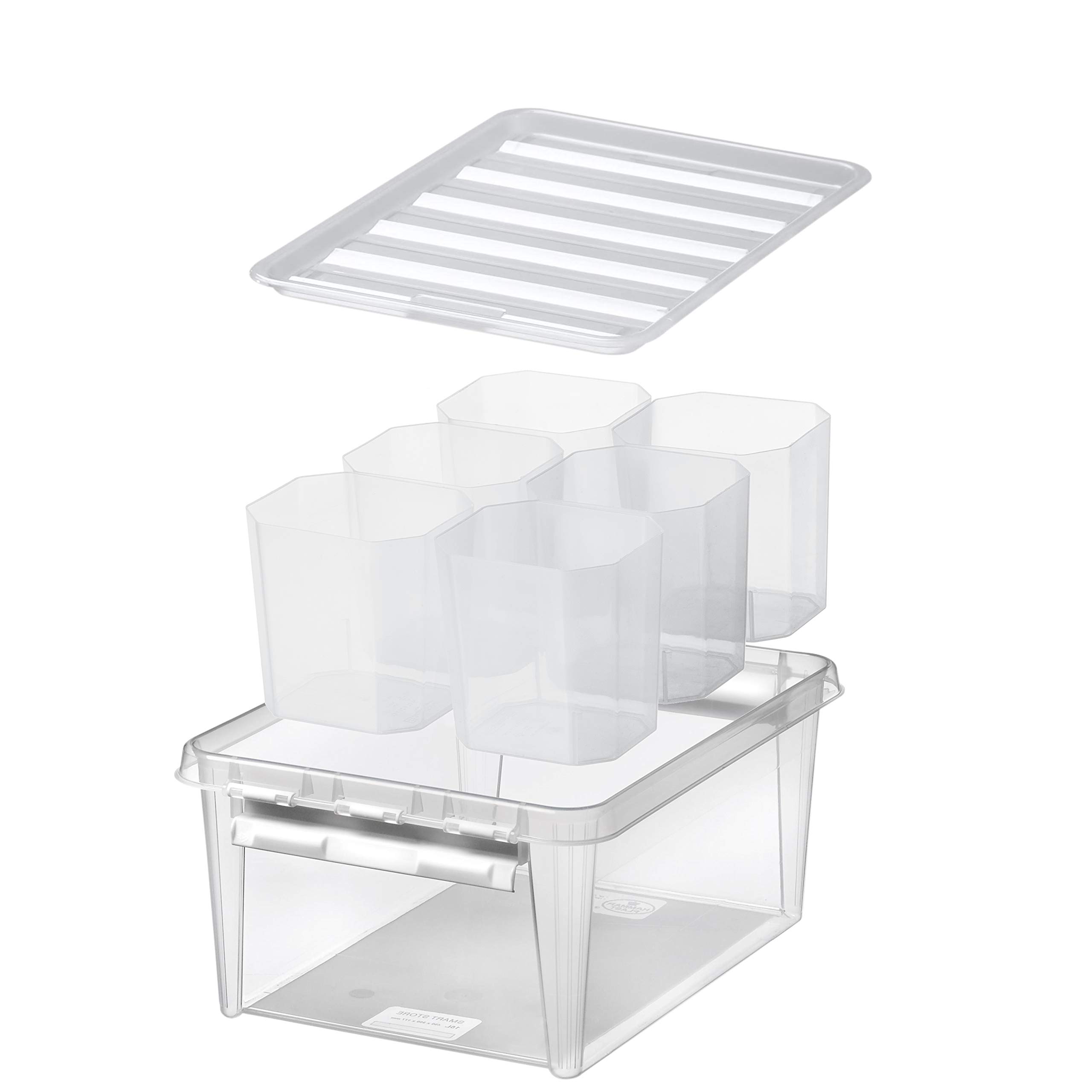 SmartStoreClassic 15 - Box with 6 Inserts - White