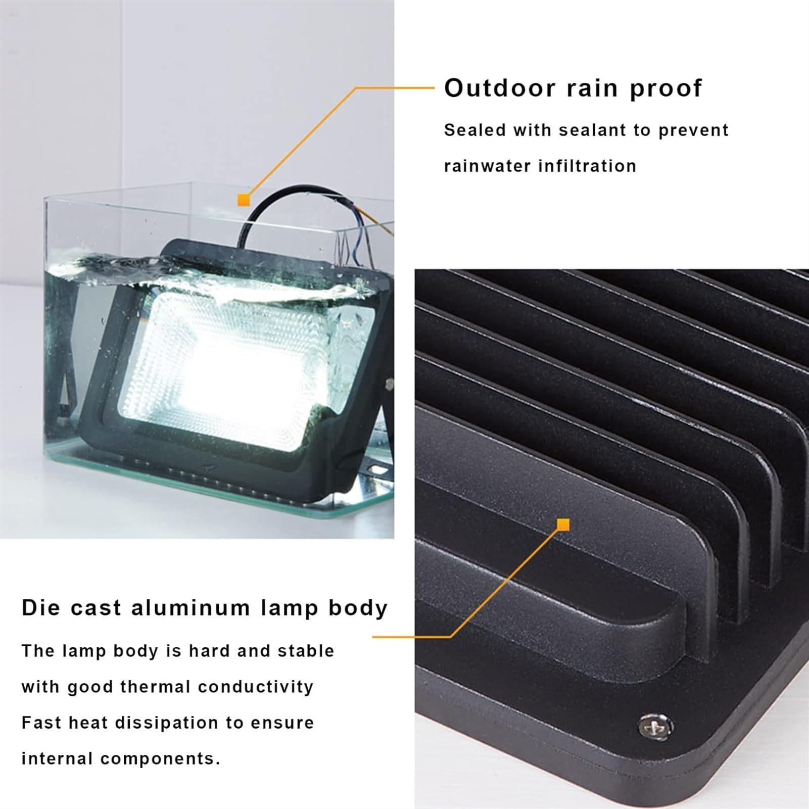 lampy solarne, Oświetlenie zewnętrzne, zabezpieczające, superjasne, reflektor roboczy do garażu, ogrodu, trawnika i podwórka(100W)