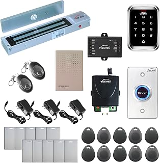 One Door Access Control Out Swinging Door 600lbs Maglock + Outdoor Keypad/Reader Standalone + Mini Controller + Wiegand 26, No Software, EM Card, 1000 Users Wireless Receiver + PIR - Visionis FPC-5146