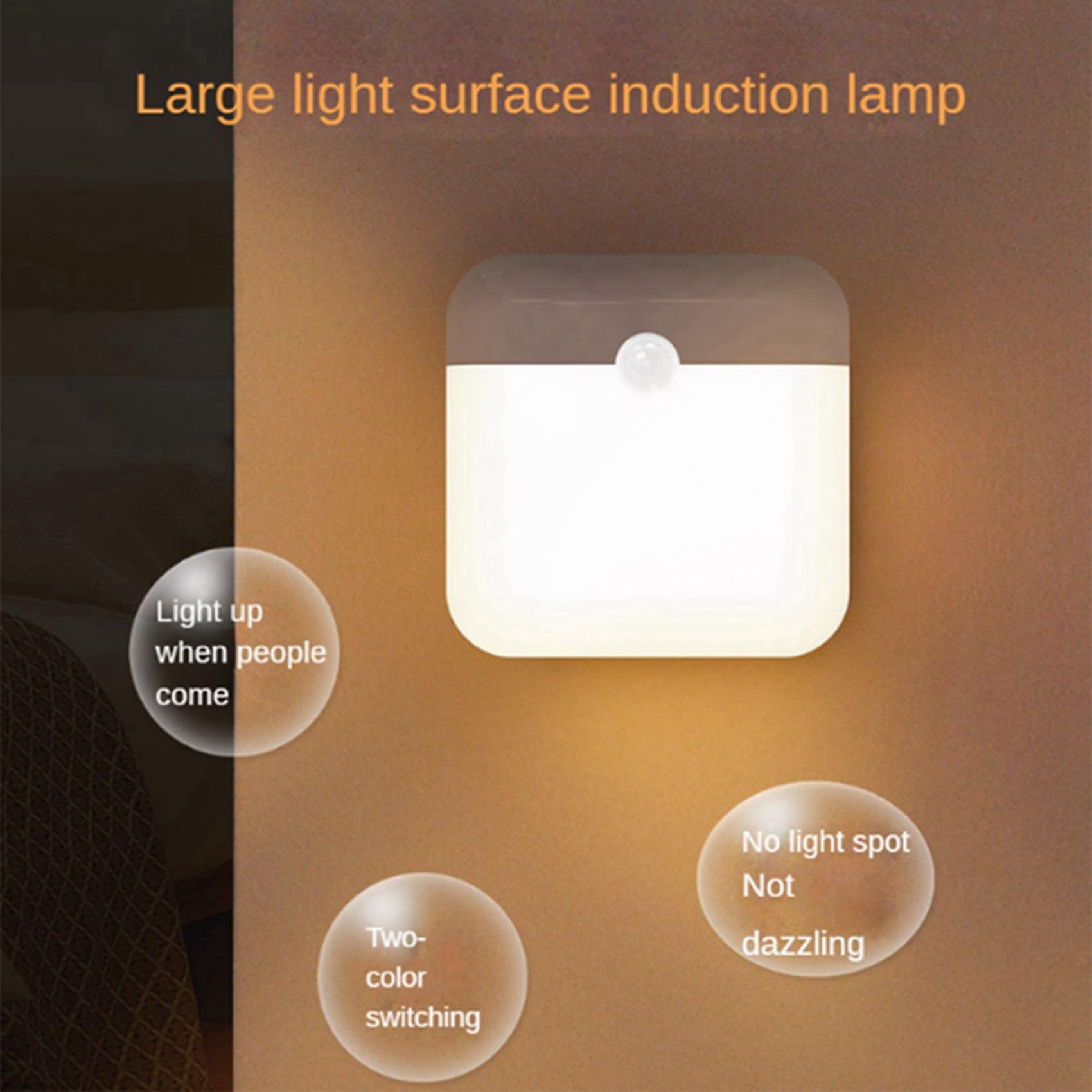 Confezione da 4 Luci LED Ricaricabili con Sensore di Movimento, Luci per Fili, Luce Notturna con Sensore di Movimento, per Scala