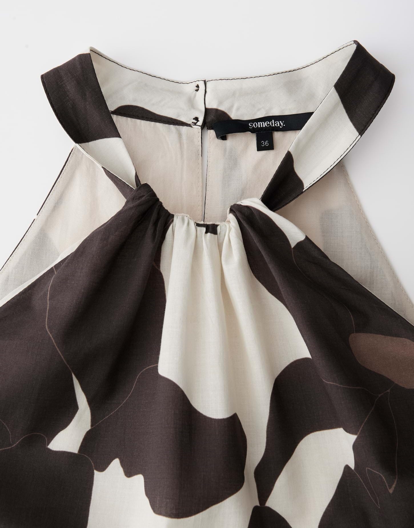 someday Damen Midikleid | Neckholderkleid mit floralem Blütenprint