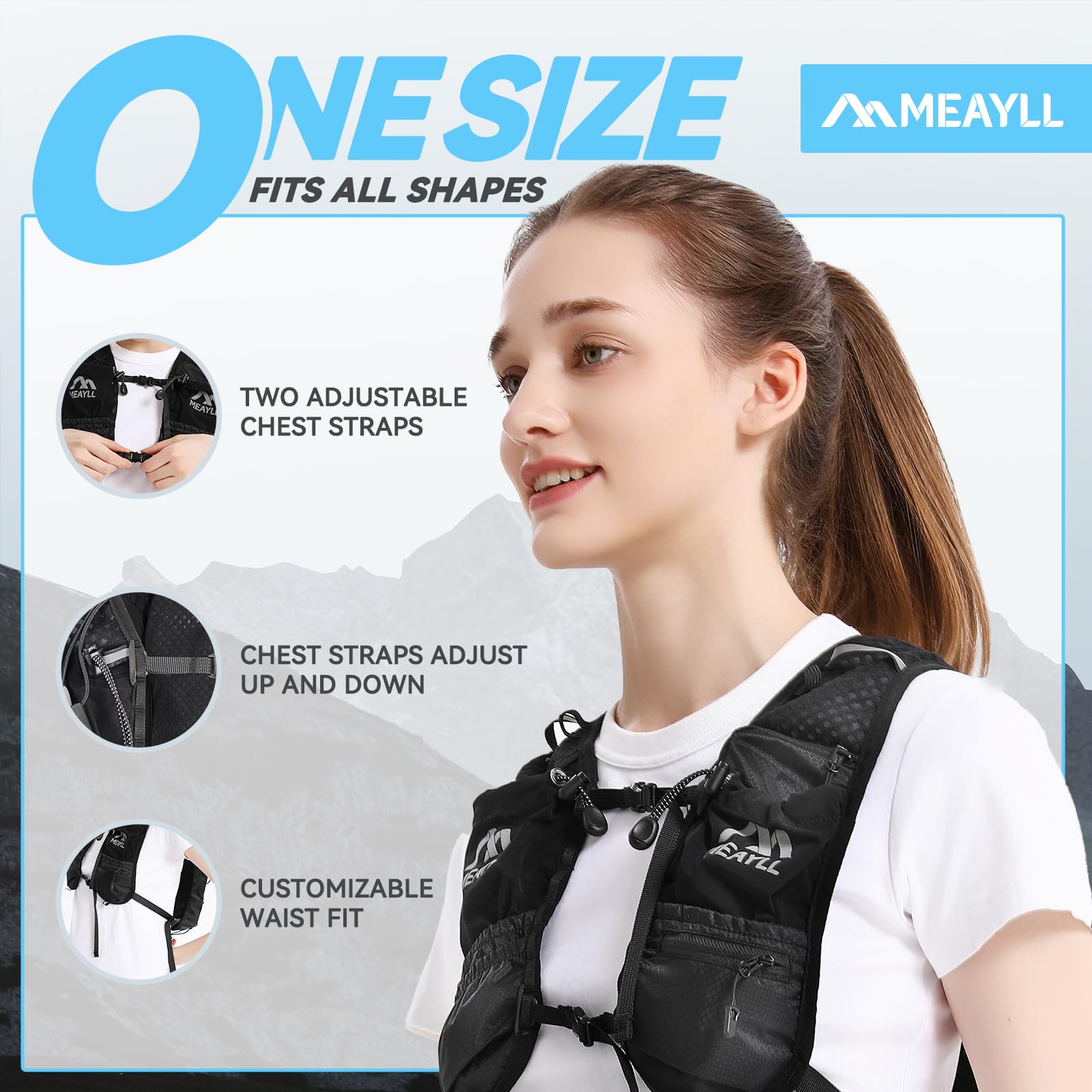 Gilet de Course Respirant et Bien ajusté pour Les Performances Sportives et Les Sports de Plein air, Noir