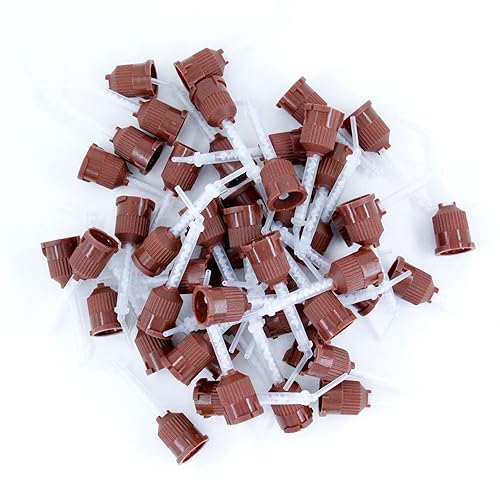 Miniatura 18 de LA MIERE 50 puntas de mezcla de impresión dental de alto rendimiento 10:1 azul/naranja, puntas HP estilo T, corona y puente 10:1