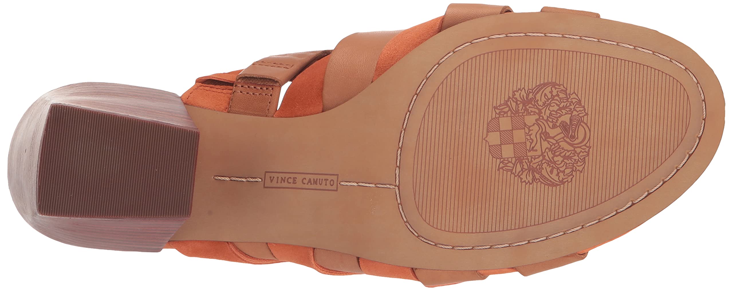Vince Camuto Women's Deljesta Heeled Sandal - Woven Straps, Stacked Heel, Padded Footbed, Slip-On Mule