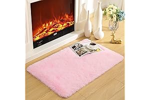 Merelax Plush Pink Throw Rug: A Cozy Haven for Any Space